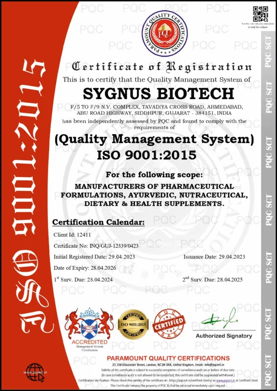 ISO 9001-2015 CERTIFICATE